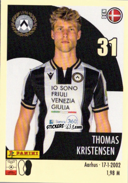 Cromo Thomas Kristensen - Calciatori 2024-2025 n. 497 - Panini