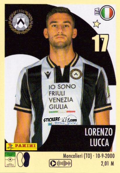 Cromo Lorenzo Lucca - Calciatori 2024-2025 n. 509 - Panini