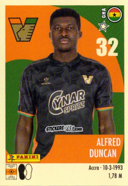 Cromo Alfred Duncan - Calciatori 2024-2025 n. 532 - Panini