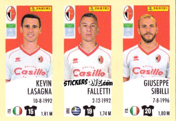 Cromo Kevin Lasagna / Cesar Falletti / Giuseppe Sibilli - Calciatori 2024-2025 n. 553 - Panini