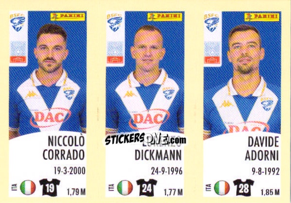 Figurina Niccolo Corrado / Lorenzo Dickmann / Davide Adorni