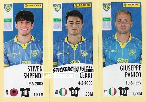 Cromo Stiven Shpendi / Leonardo Cerri / Giuseppe Panico - Calciatori 2024-2025 n. 566 - Panini