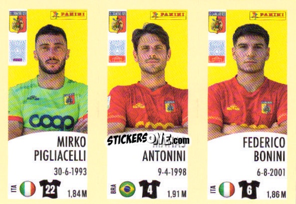 Cromo Mirko Pigliacelli / Matias Antonini / Federico Bonini - Calciatori 2024-2025 n. 568 - Panini