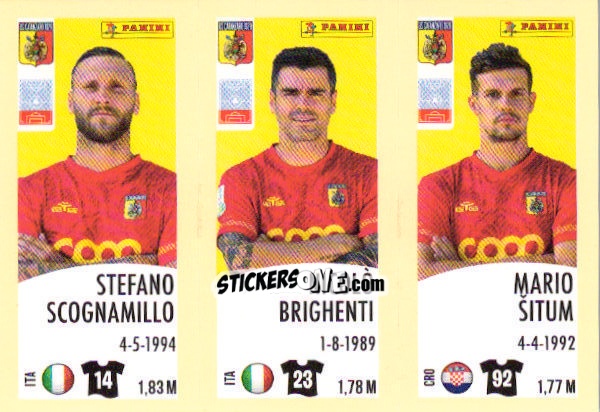 Figurina Stefano Scognamillo / Nicolo Brighenti / Mario Šitum - Calciatori 2024-2025 n. 569 - Panini