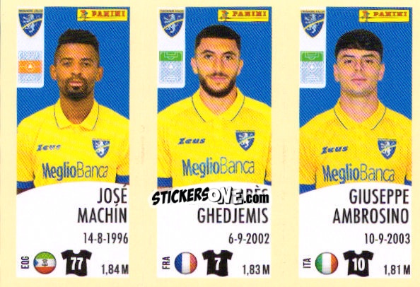 Figurina José Machín / Fares Ghedjemis / Giuseppe Ambrosino - Calciatori 2024-2025 n. 604 - Panini