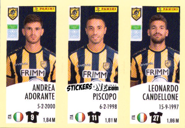 Figurina Andrea Adorante / Kevin Piscopo / Leonardo Candellone