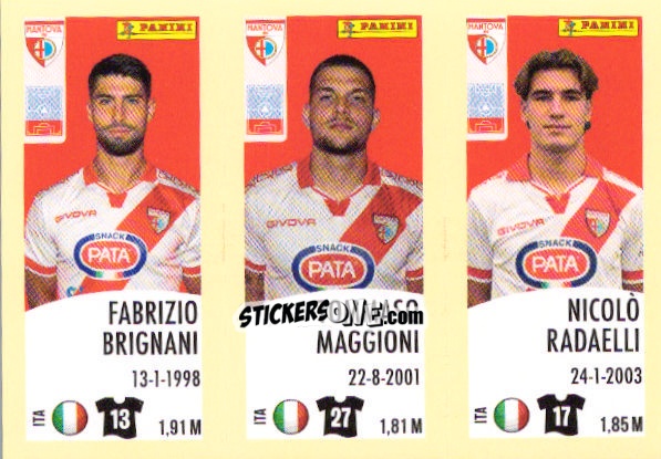 Figurina Fabrizio Brignani / Tommaso Maggioni / Nicolo Radaelli
