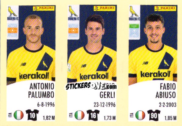 Cromo Antonio Palumbo / Fabio Gerli / Fabio Abiuso - Calciatori 2024-2025 n. 623 - Panini
