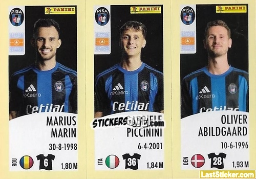 Figurina Marius Marin / Gabriele Piccinini / Oliver Abildgaard - Calciatori 2024-2025 n. 635 - Panini