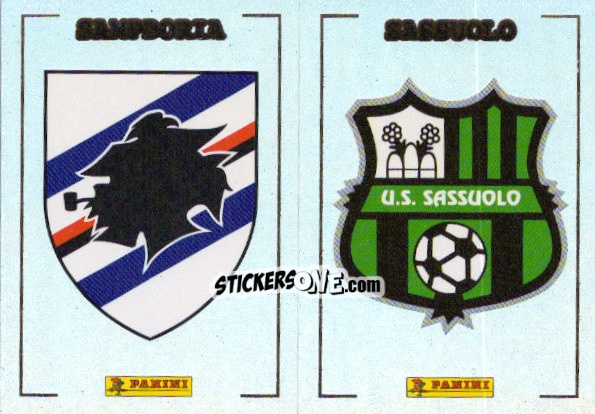 Figurina Scudetto Sampdoria / Sassuolo - Calciatori 2024-2025 n. 651 - Panini