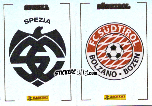 Figurina Scudetto Spezia / Südtirol - Calciatori 2024-2025 n. 664 - Panini