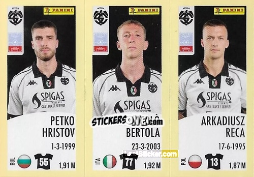 Cromo Petko Hristov / Nicolo Bertola / Arkadiusz Reca - Calciatori 2024-2025 n. 667 - Panini