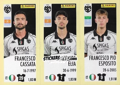 Cromo Francesco Cassata / Salvatore Elia / Francesco Pio Esposito - Calciatori 2024-2025 n. 669 - Panini
