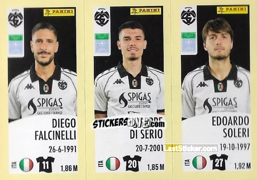 Figurina Diego Falcinelli / Giuseppe Di Serio / Edoardo Soleri - Calciatori 2024-2025 n. 670 - Panini