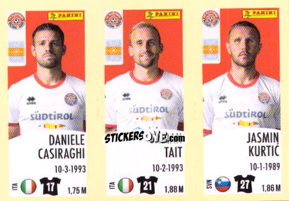 Figurina Daniele Casiraghi / Fabian Tait / Jasmin Kurtić - Calciatori 2024-2025 n. 675 - Panini