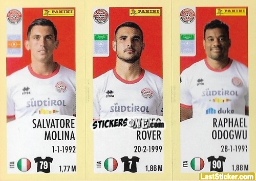 Cromo Salvatore Molina / Matteo Rover / Raphael Odogwu - Calciatori 2024-2025 n. 676 - Panini