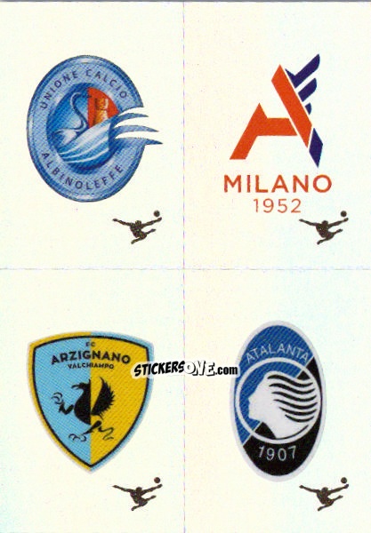 Figurina Scudetto Albinoleffe / Alcione Milano / Arzignano Valchiampo / Atalanta U23 - Calciatori 2024-2025 n. 677 - Panini