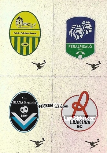 Figurina Scudetto Caldiero Terme / Feralpi Salo / Giana Erminio / L.R. Vicenza - Calciatori 2024-2025 n. 680 - Panini