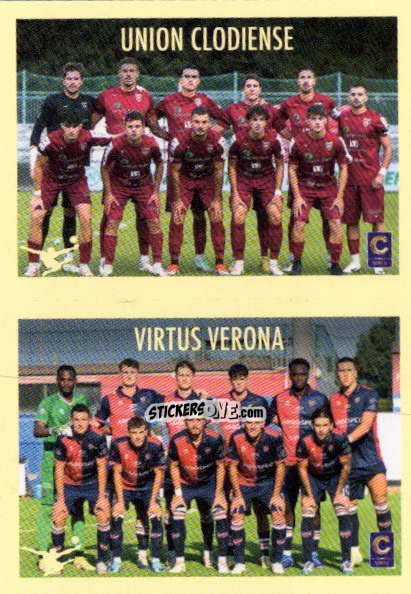 Cromo Squadra Union Clodiense / Virtus Verona - Calciatori 2024-2025 n. 691 - Panini