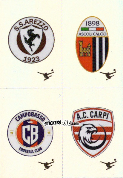 Figurina Scudetto Arezzo / Ascoli / Campobasso / Carpi - Calciatori 2024-2025 n. 692 - Panini