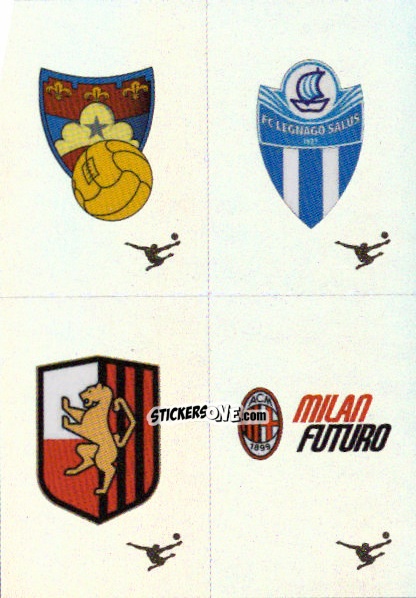 Figurina Scudetto Gubbio / Legnago Salus / Lucchese / Milan Futuro - Calciatori 2024-2025 n. 695 - Panini
