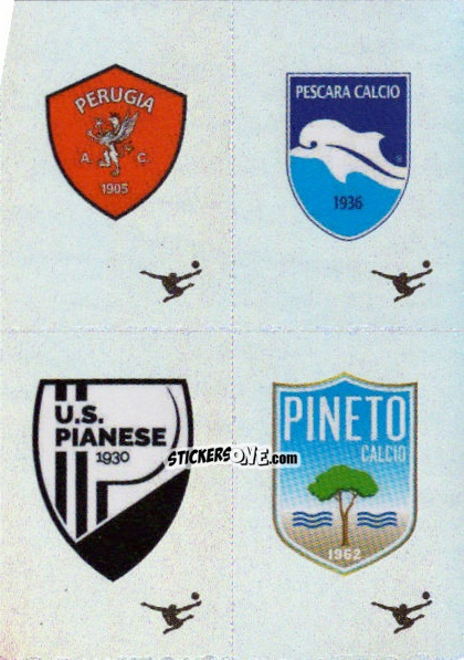 Figurina Scudetto Perugia / Pescara / Pianese / Pineto - Calciatori 2024-2025 n. 698 - Panini