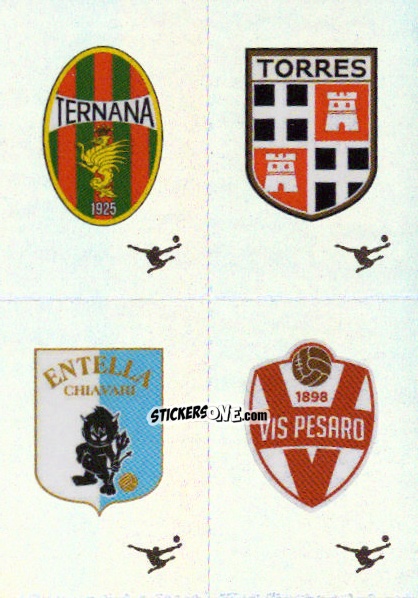 Figurina Scudetto Ternana / Torres / Virtus Entella / Vis Pesaro - Calciatori 2024-2025 n. 704 - Panini