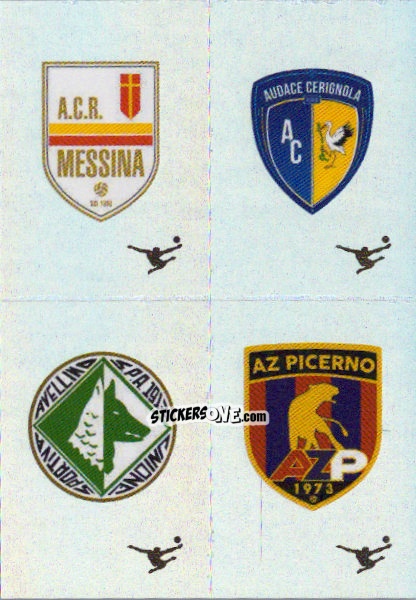 Figurina Scudetto Acr Messina / Audace Cerignola / Avellino / Az Picerno - Calciatori 2024-2025 n. 707 - Panini