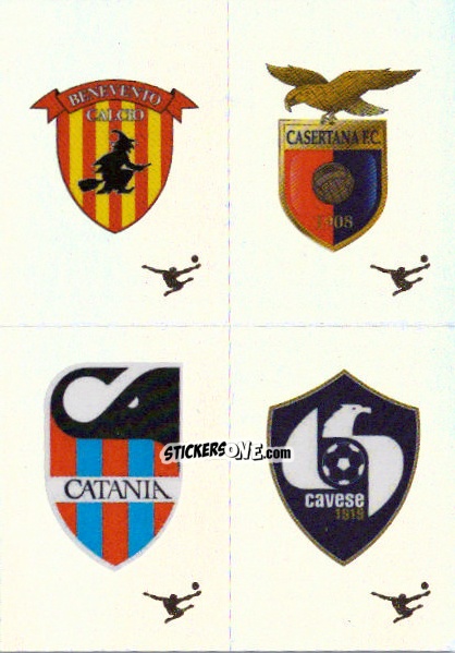 Figurina Scudetto Benevento / Casertana / Catania / Cavese - Calciatori 2024-2025 n. 710 - Panini