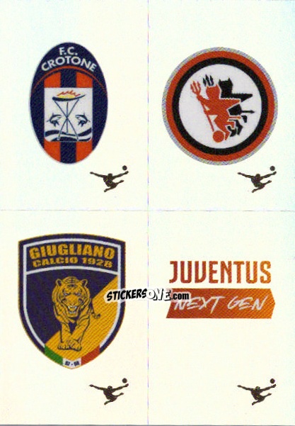 Figurina Scudetto Crotone / Foggia / Giugliano / Juventus Next Gen - Calciatori 2024-2025 n. 713 - Panini