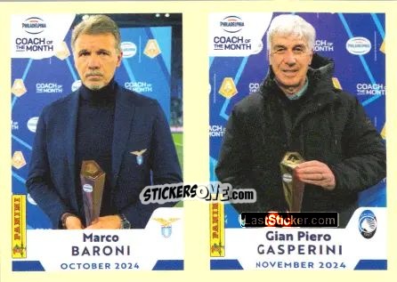 Figurina Marco Baroni / Gian Piero Gasperini - Calciatori 2024-2025 n. UPD15 - Panini