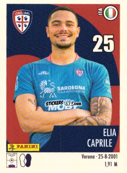 Cromo Elia Caprile - Calciatori 2024-2025 n. U9 - Panini