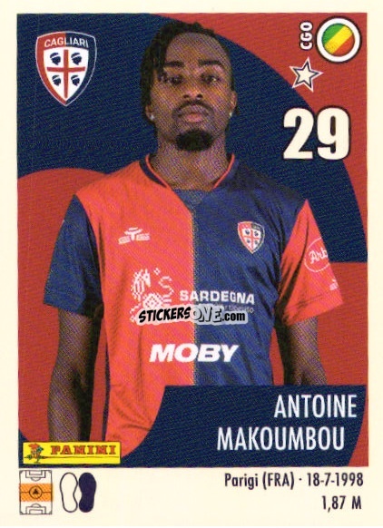 Cromo Antoine Makoumbou - Calciatori 2024-2025 n. U10 - Panini