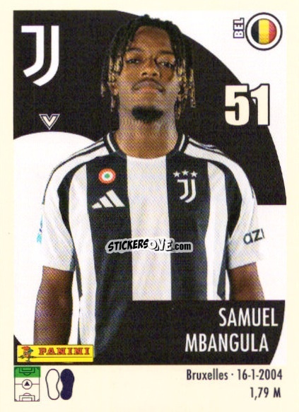 Figurina Samuel Mbangula - Calciatori 2024-2025 n. U40 - Panini