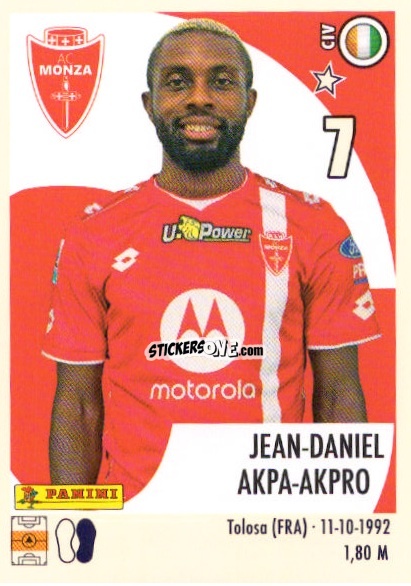 Sticker Jean-Daniel Akpa-Akpro - Calciatori 2024-2025 n. U54 - Panini