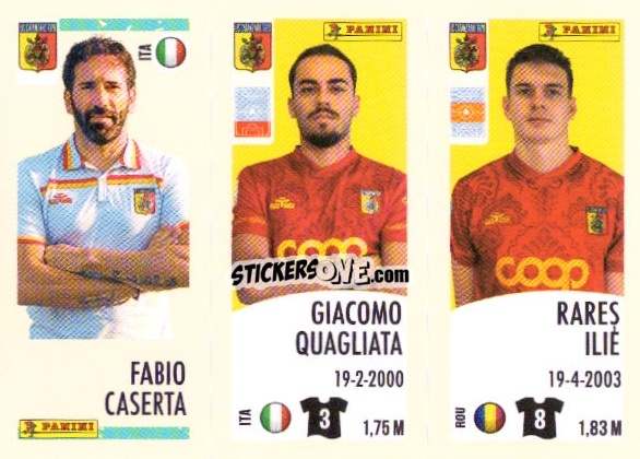 Cromo Fabio Caserta/giacomo Quagliata/rares Ilie - Calciatori 2024-2025 n. U84 - Panini