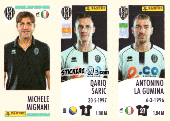 Figurina Michele Mignani/dario Saric/antonino La Gumina - Calciatori 2024-2025 n. U85 - Panini