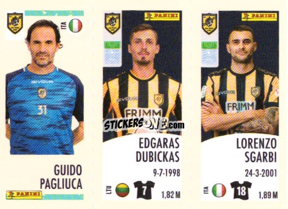 Cromo Guido Pagliuca/edgaras Dubickas/lorenzo Sgarbi - Calciatori 2024-2025 n. U90 - Panini