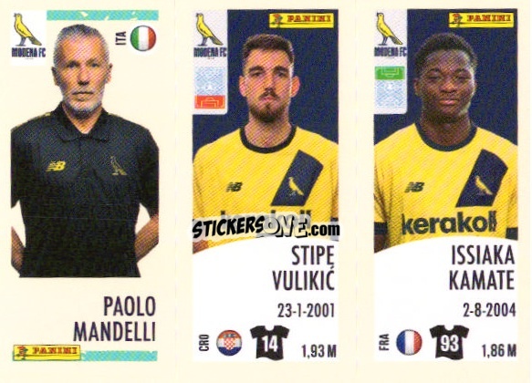 Cromo Paolo Mandelli/stipe Vulikic/issiaka Kamate - Calciatori 2024-2025 n. U92 - Panini