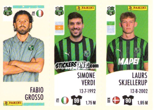 Cromo Fabio Grosso/simone Verdi/laurs Skjellerup - Calciatori 2024-2025 n. U98 - Panini