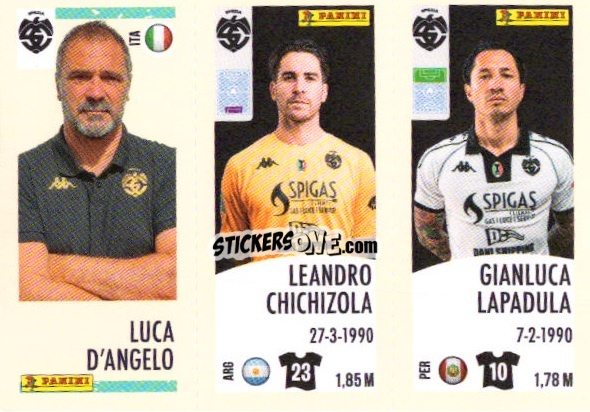 Sticker Luca D'Angelo / Leandro Chichizola / Gianluca Lapadula - Calciatori 2024-2025 n. U99 - Panini