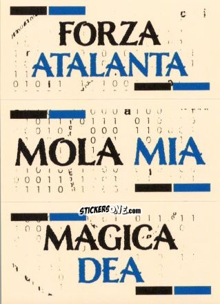 Figurina Slogan Atalanta