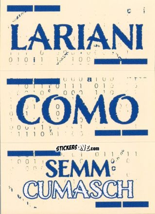 Figurina Slogan Como