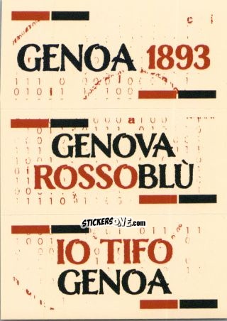 Figurina Slogan Genoa