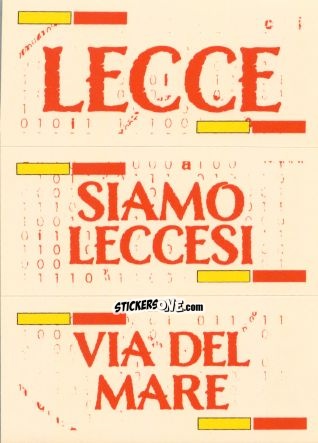 Figurina Slogan Lecce