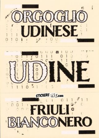Figurina Slogan Udinese