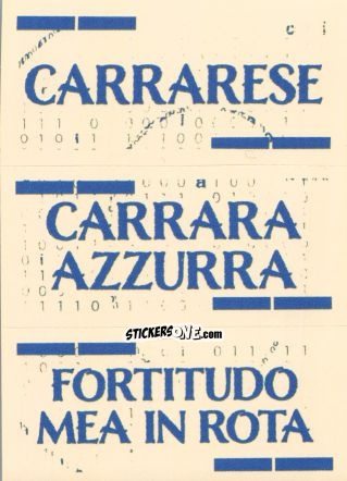 Figurina Slogan Carrarese