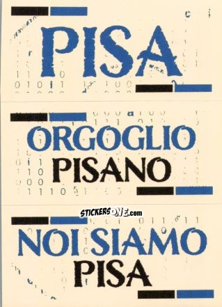 Figurina Slogan Pisa