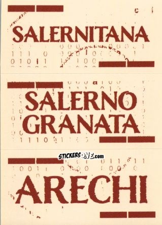 Figurina Slogan Salernitana
