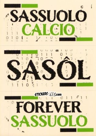 Figurina Slogan Sassuolo